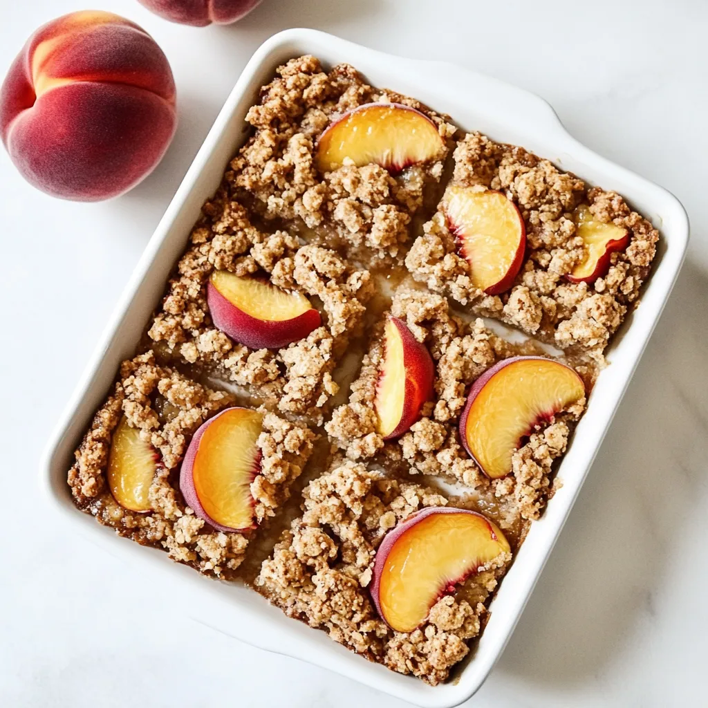 Peach Crumb Bars
