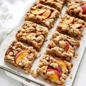 Peach Crumb Bars