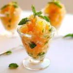Peach Mint Granita