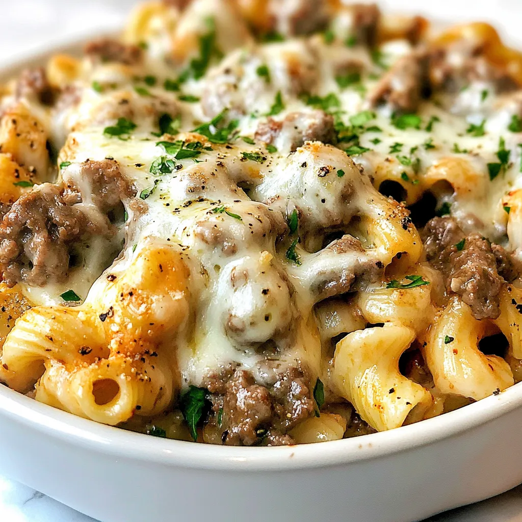 Philly Cheesesteak Pasta