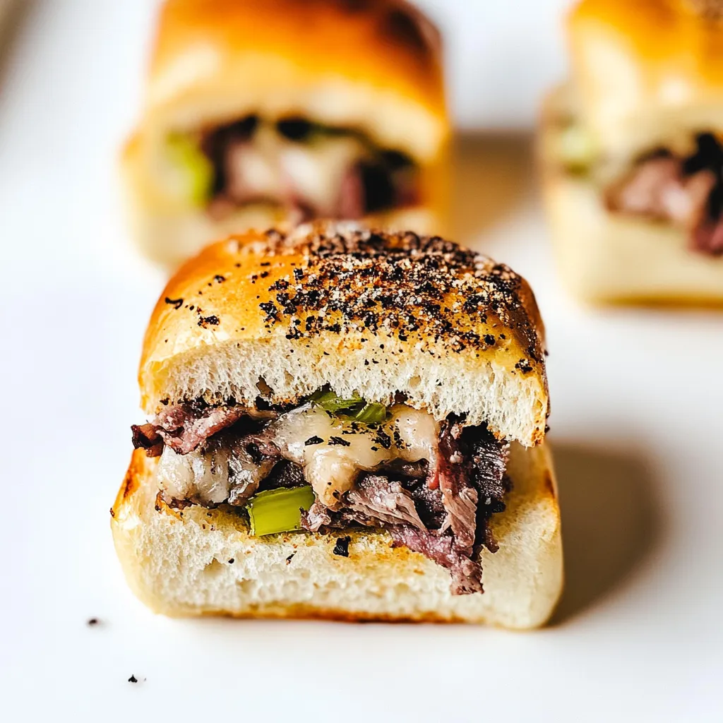 Philly Cheesesteak Sliders