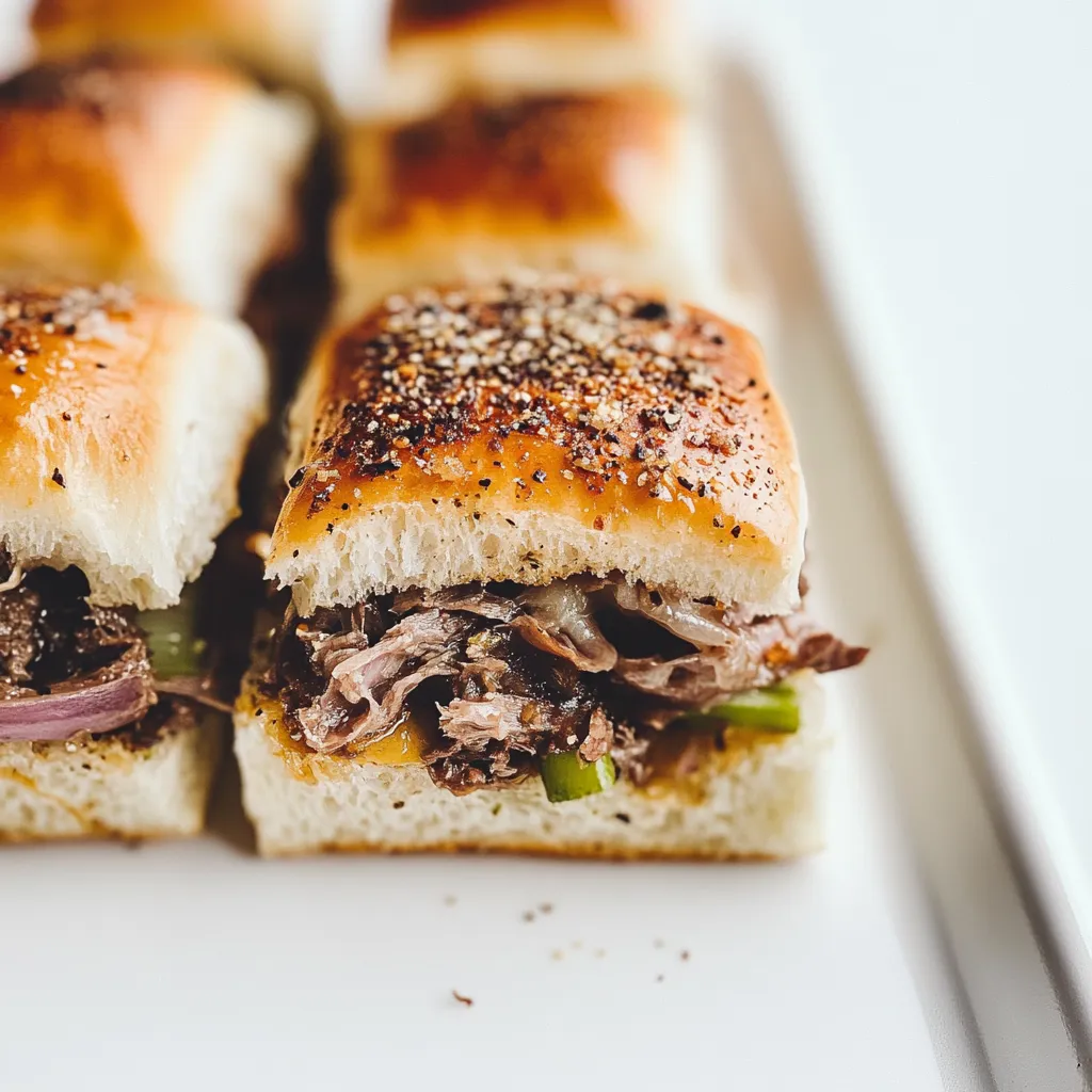 Philly Cheesesteak Sliders