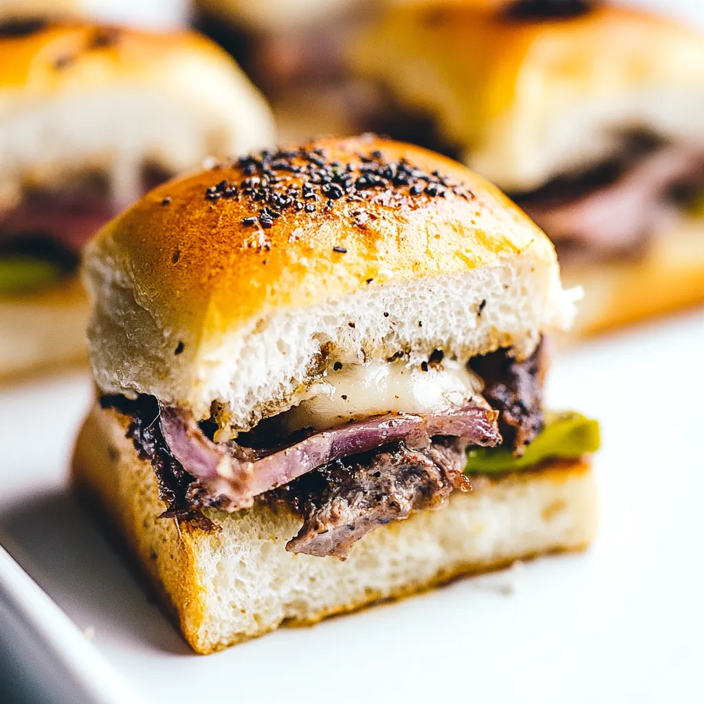 Philly Cheesesteak Sliders