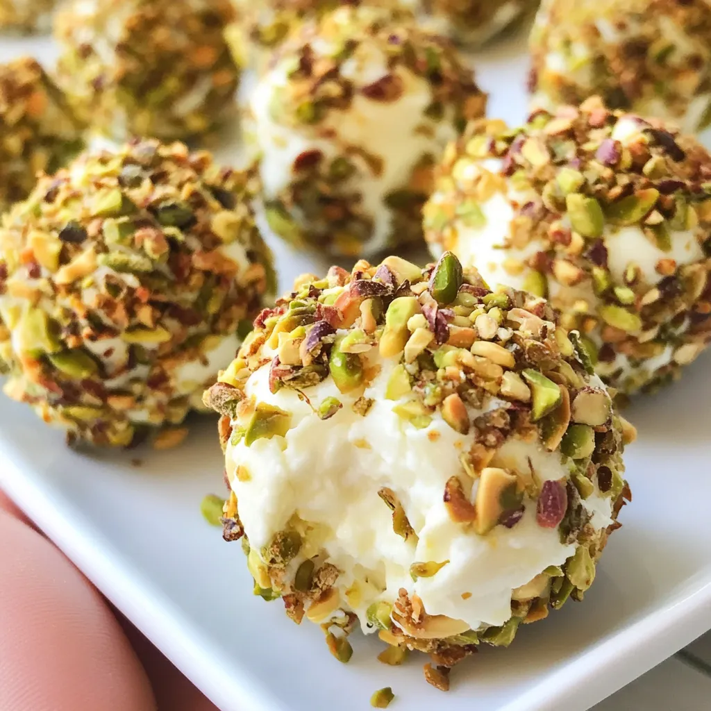 Pistachio Lemon Cheese Balls