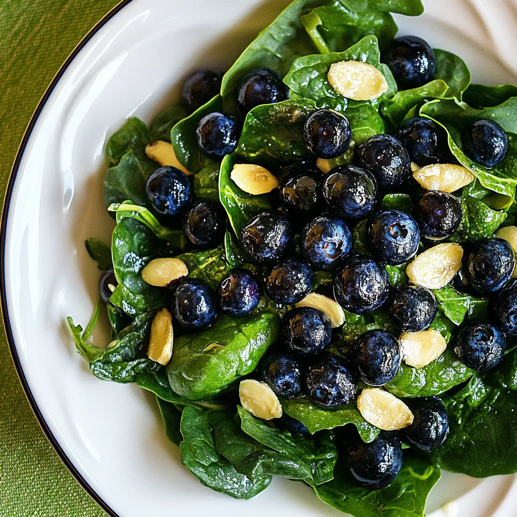 Power Greens Salad with Blueberries