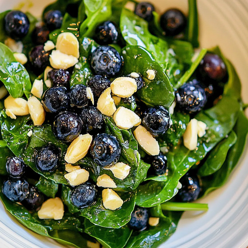 Power Greens Salad with Blueberries