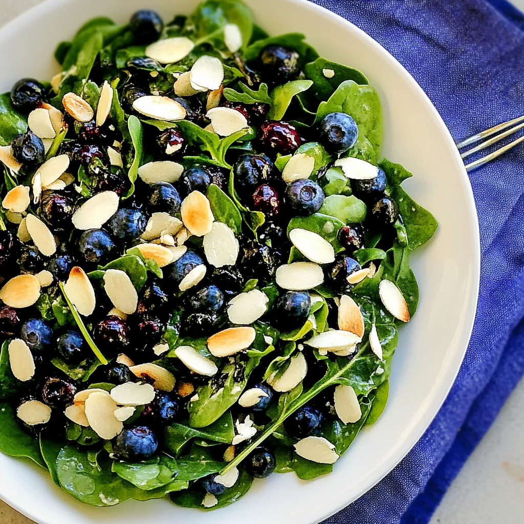 Power Greens Salad with Blueberries