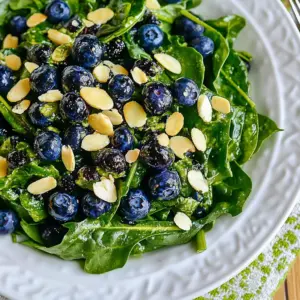Power Greens Salad with Blueberries