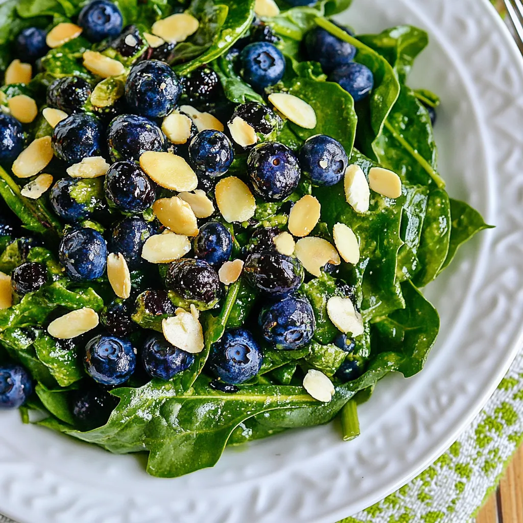 Power Greens Salad with Blueberries