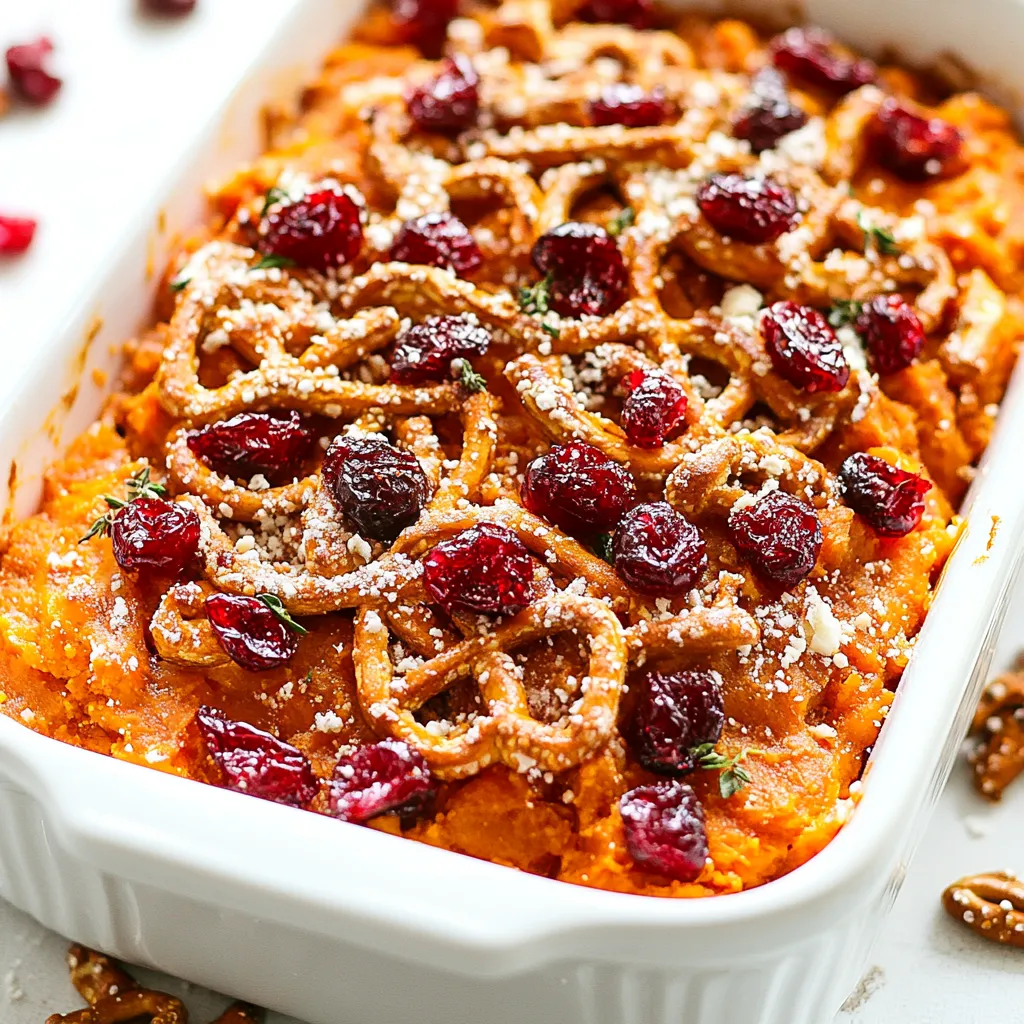 Pretzel Cranberry Sweet Potatoes