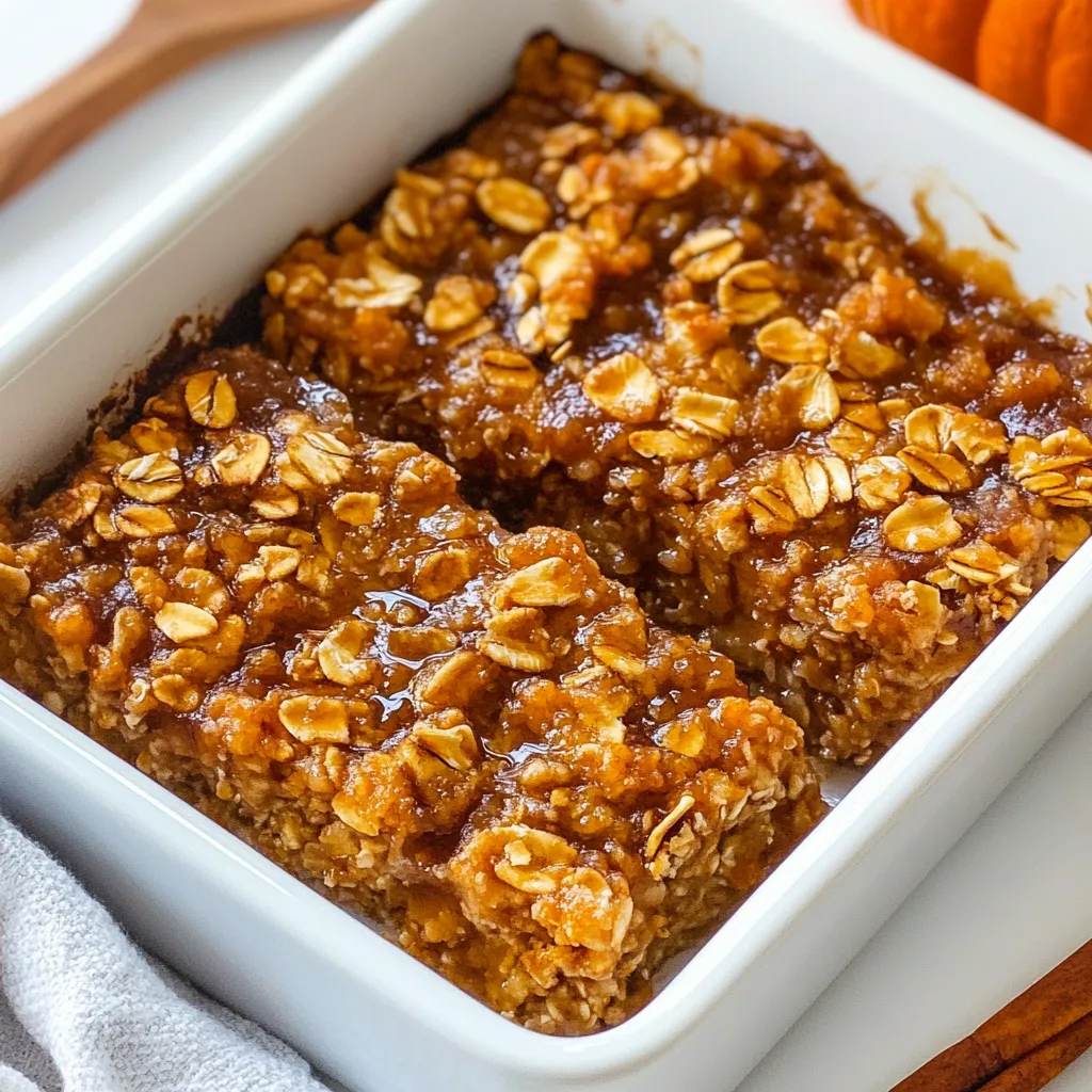 Pumpkin Baked Oatmeal
