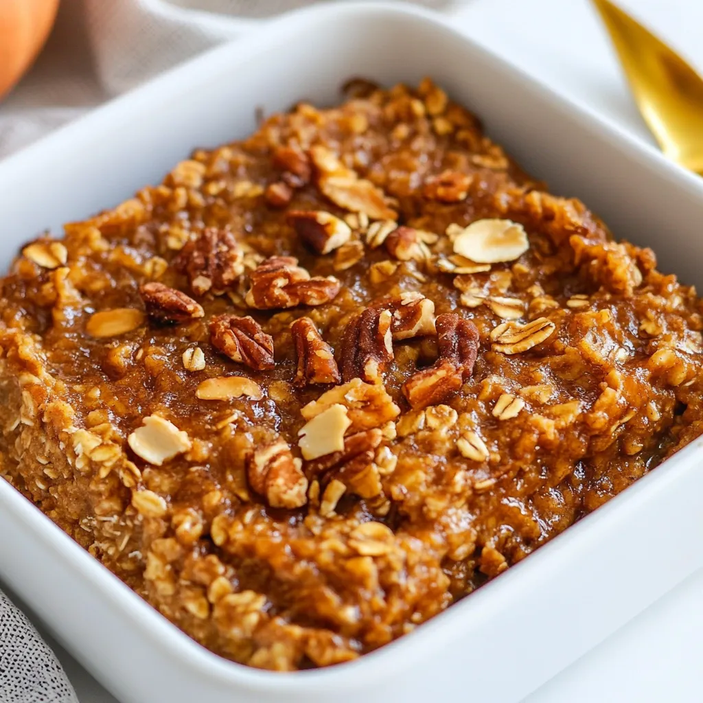 Pumpkin Baked Oatmeal