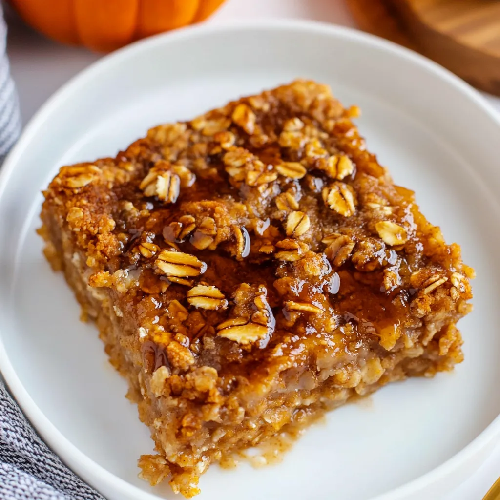 Pumpkin Baked Oatmeal