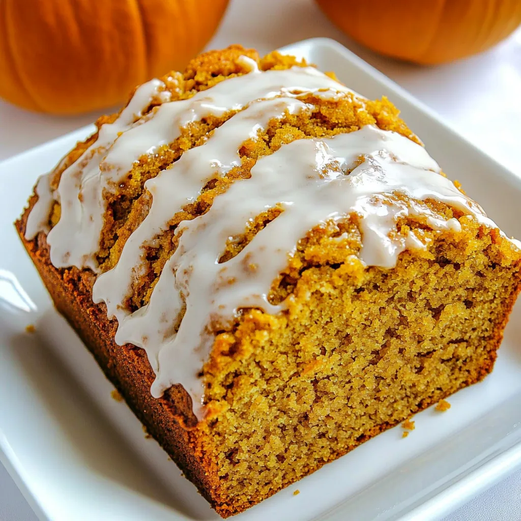 Pumpkin Bread with Maple Icing