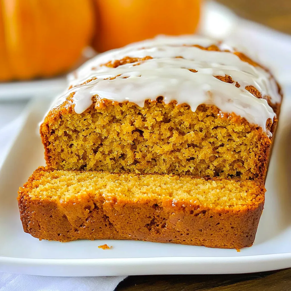 Pumpkin Bread with Maple Icing