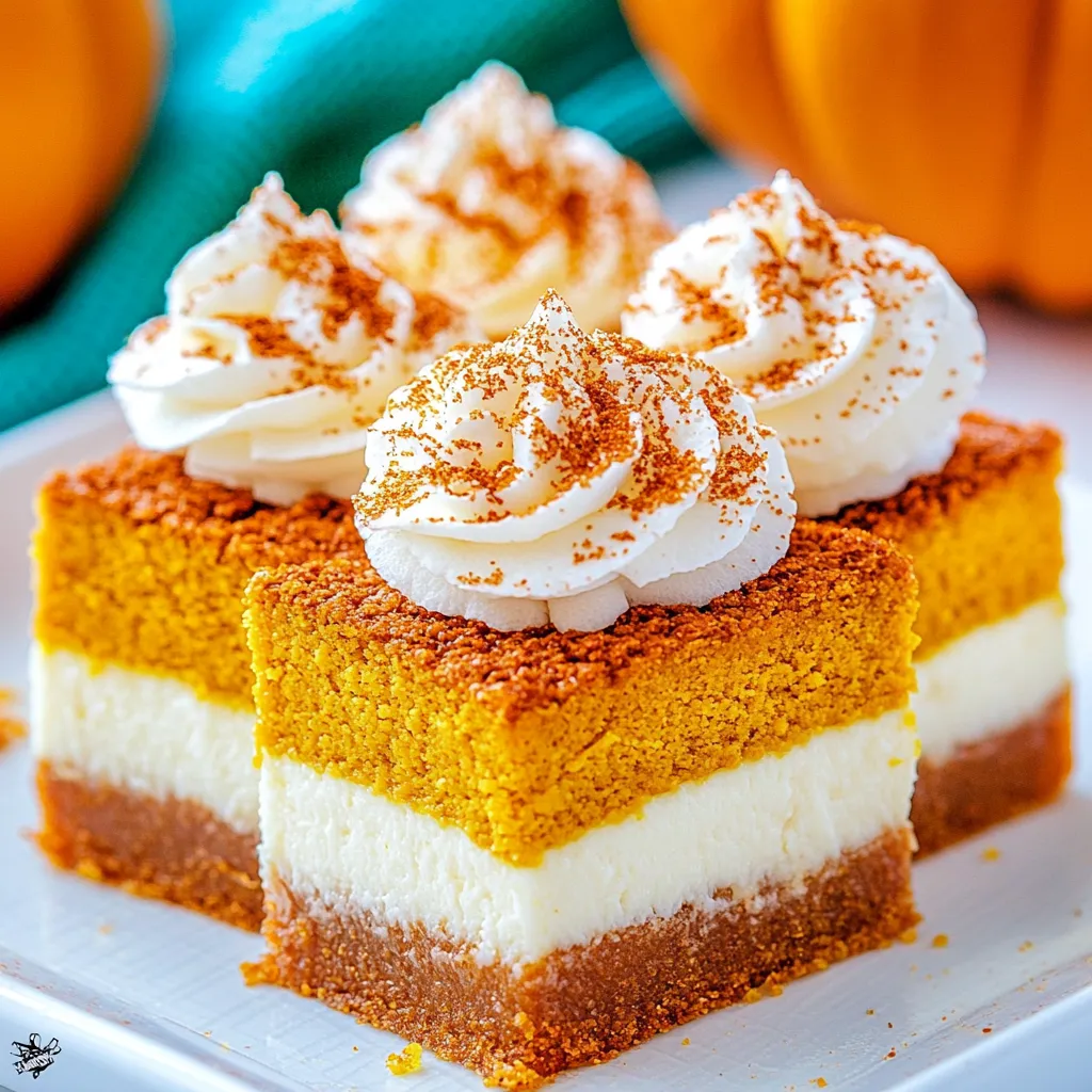 Pumpkin Cheesecake Bars