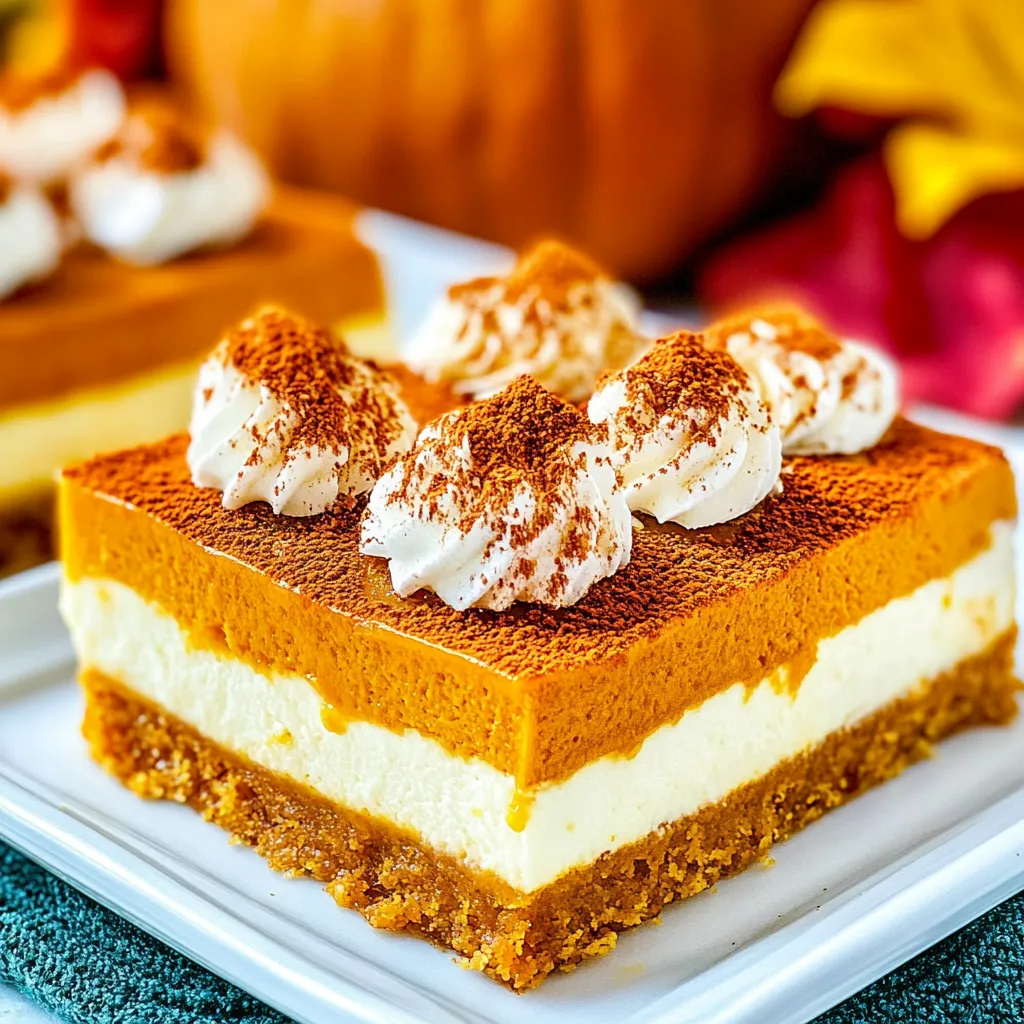 Pumpkin Cheesecake Bars