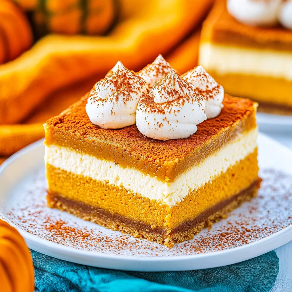 Pumpkin Cheesecake Bars