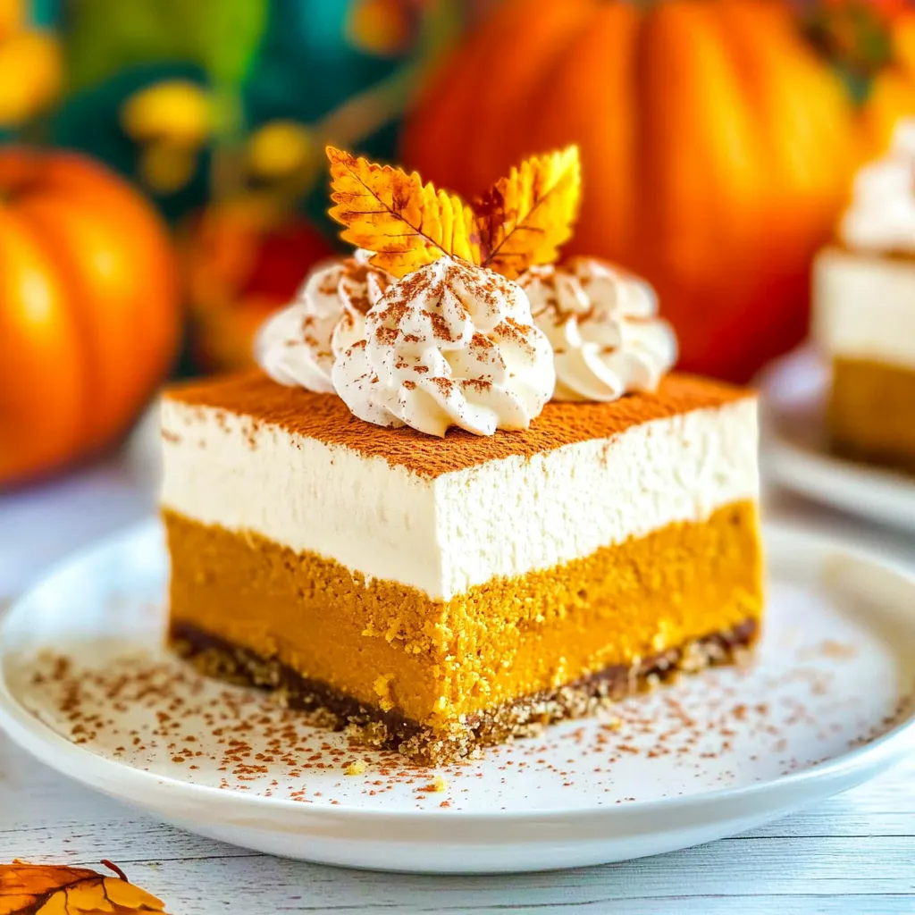 Pumpkin Cheesecake Bars