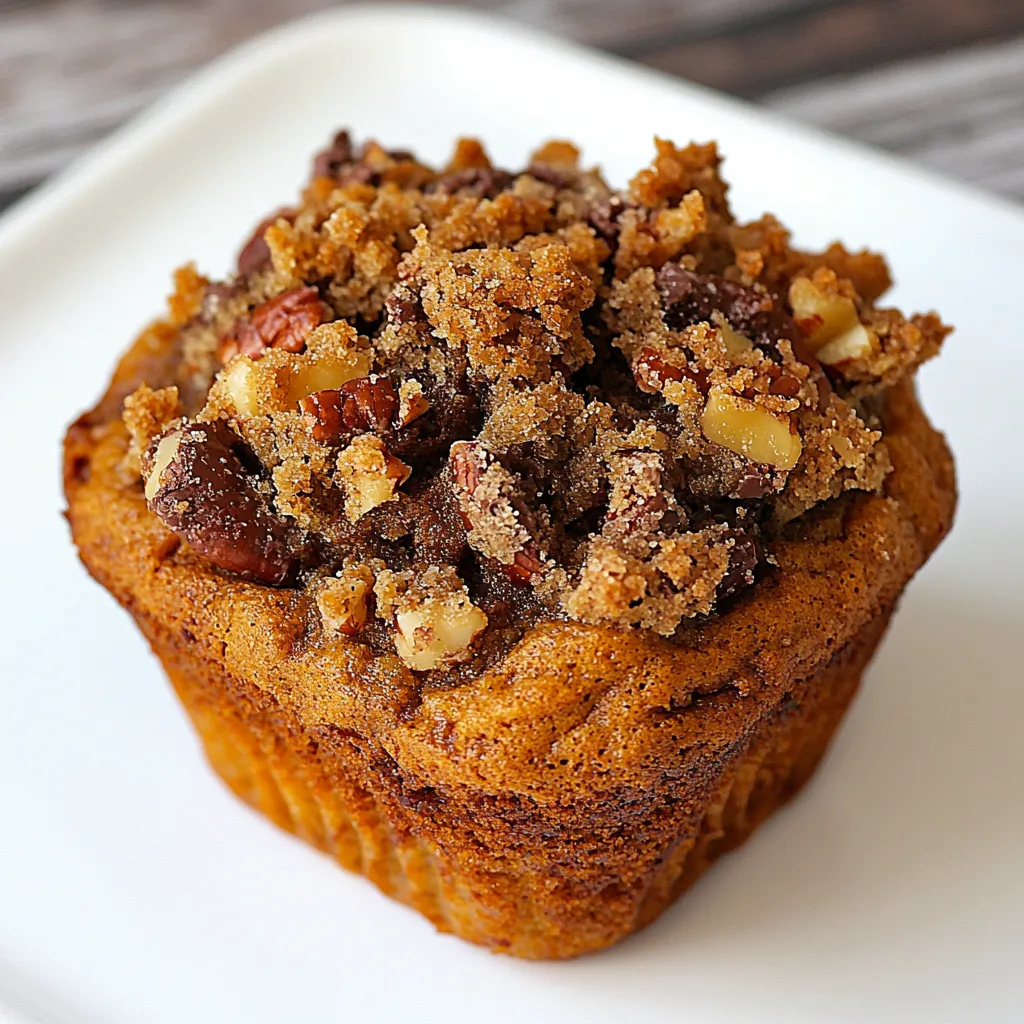 Pumpkin Pecan Chocolate Streusel Muffins