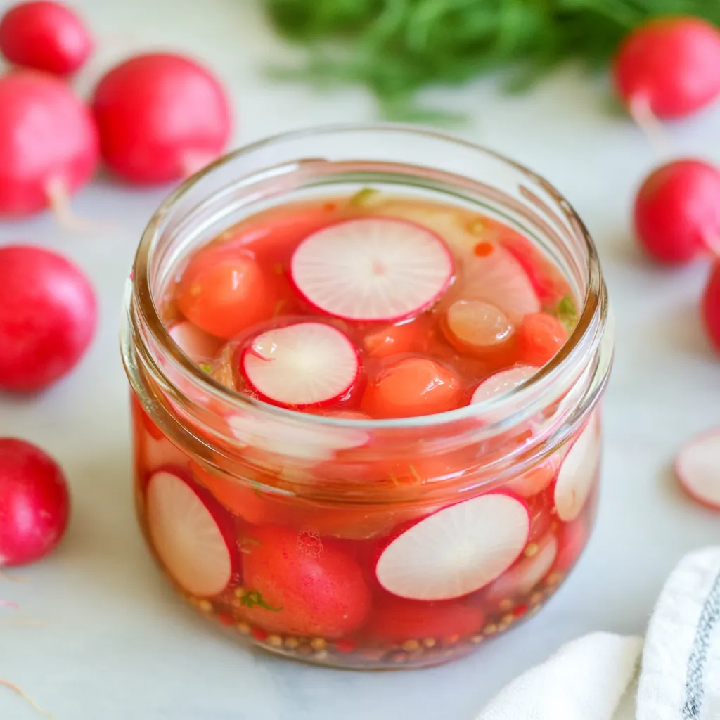 Quick Pickled Radishes
