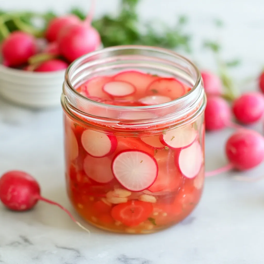 Quick Pickled Radishes