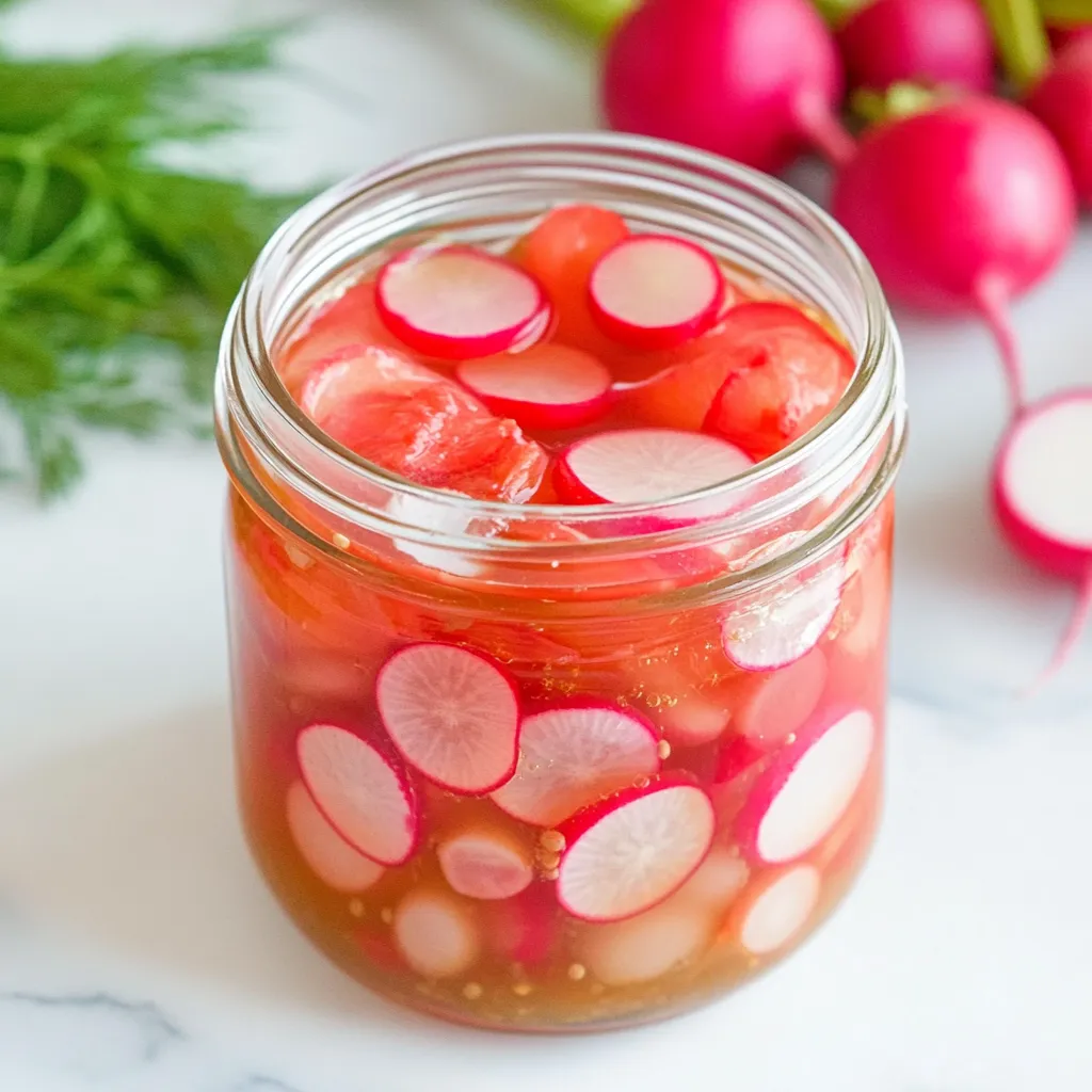Quick Pickled Radishes