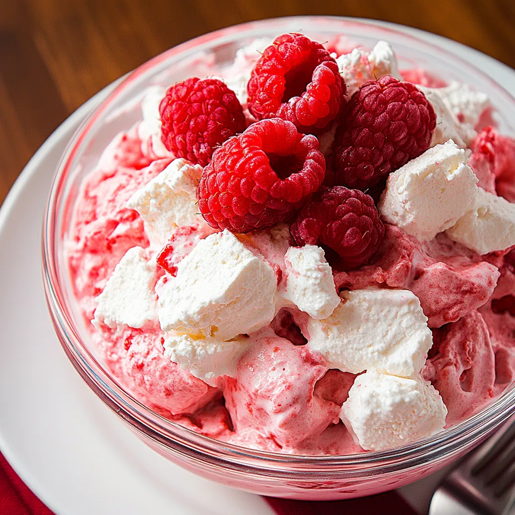 Raspberry Fluff Salad
