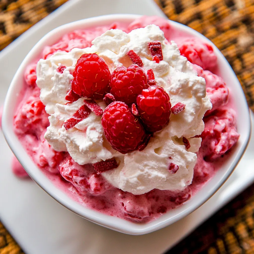 Raspberry Fluff Salad