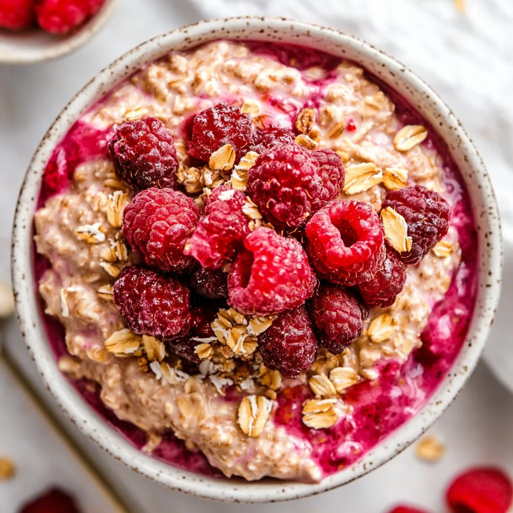 Raspberry Overnight Oats