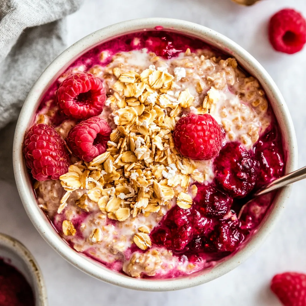 Raspberry Overnight Oats