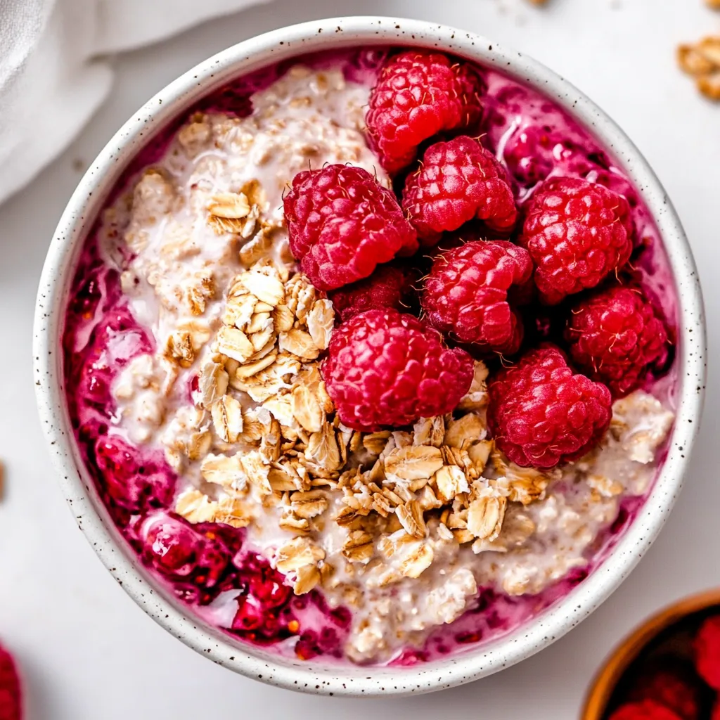 Raspberry Overnight Oats