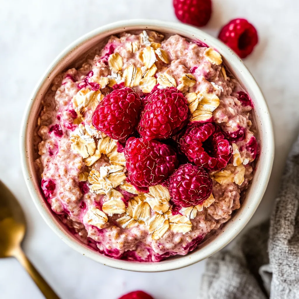 Raspberry Overnight Oats