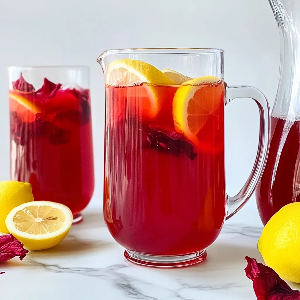 Refreshing Hibiscus Lemonade