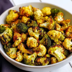 Roasted Broccoli and Cauliflower