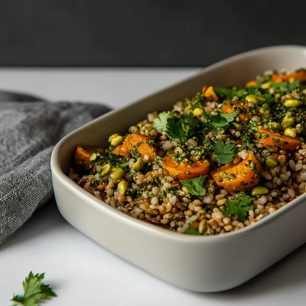 Roasted Carrot Multigrain Pilaf