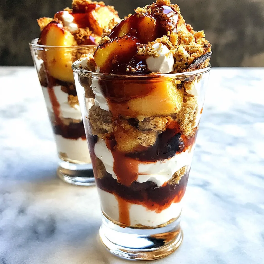 Roasted Peach Parfaits