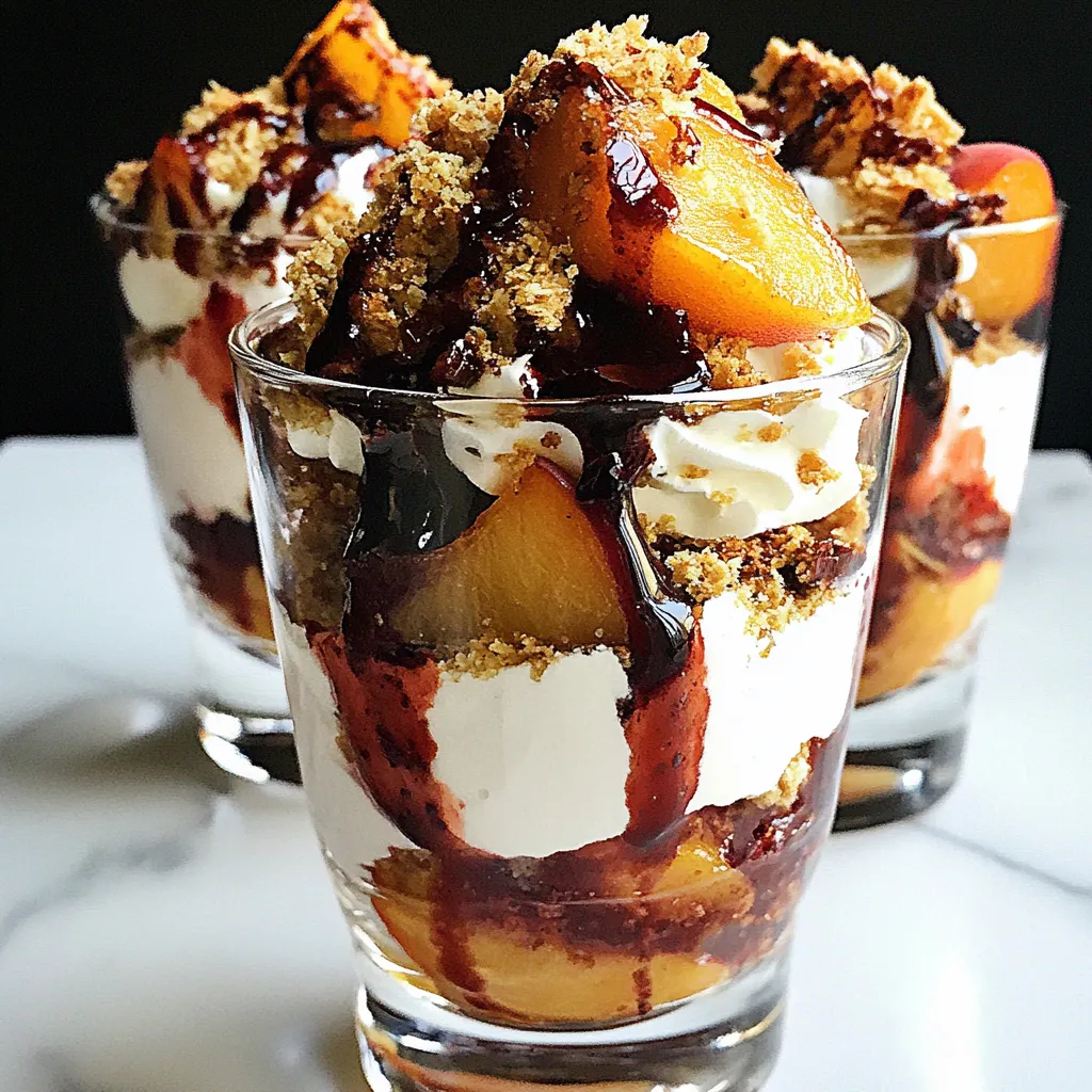 Roasted Peach Parfaits