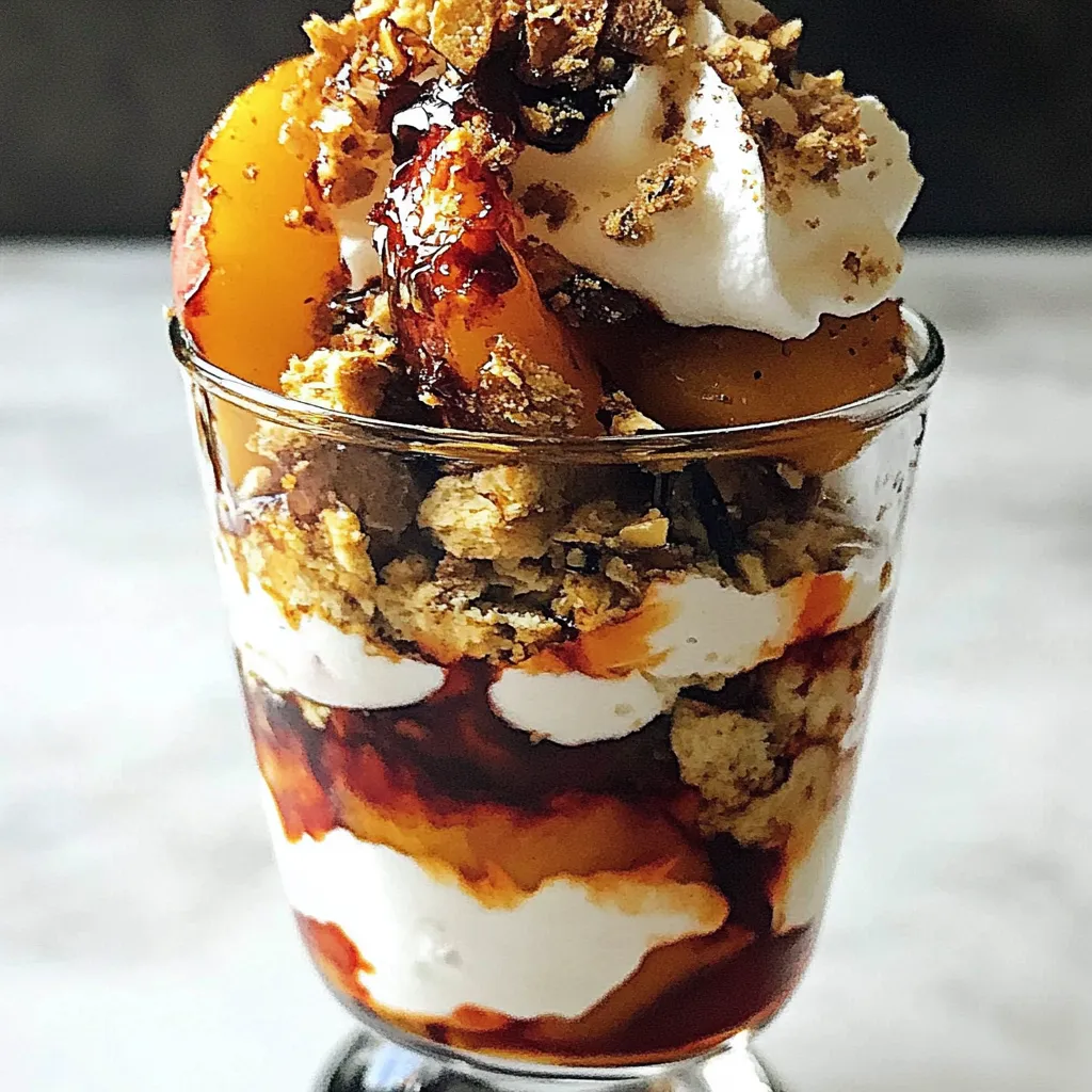 Roasted Peach Parfaits