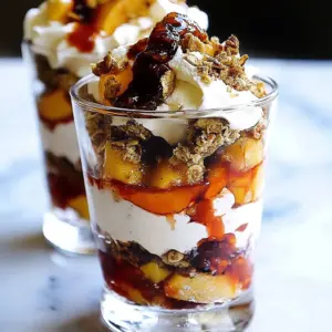 Roasted Peach Parfaits