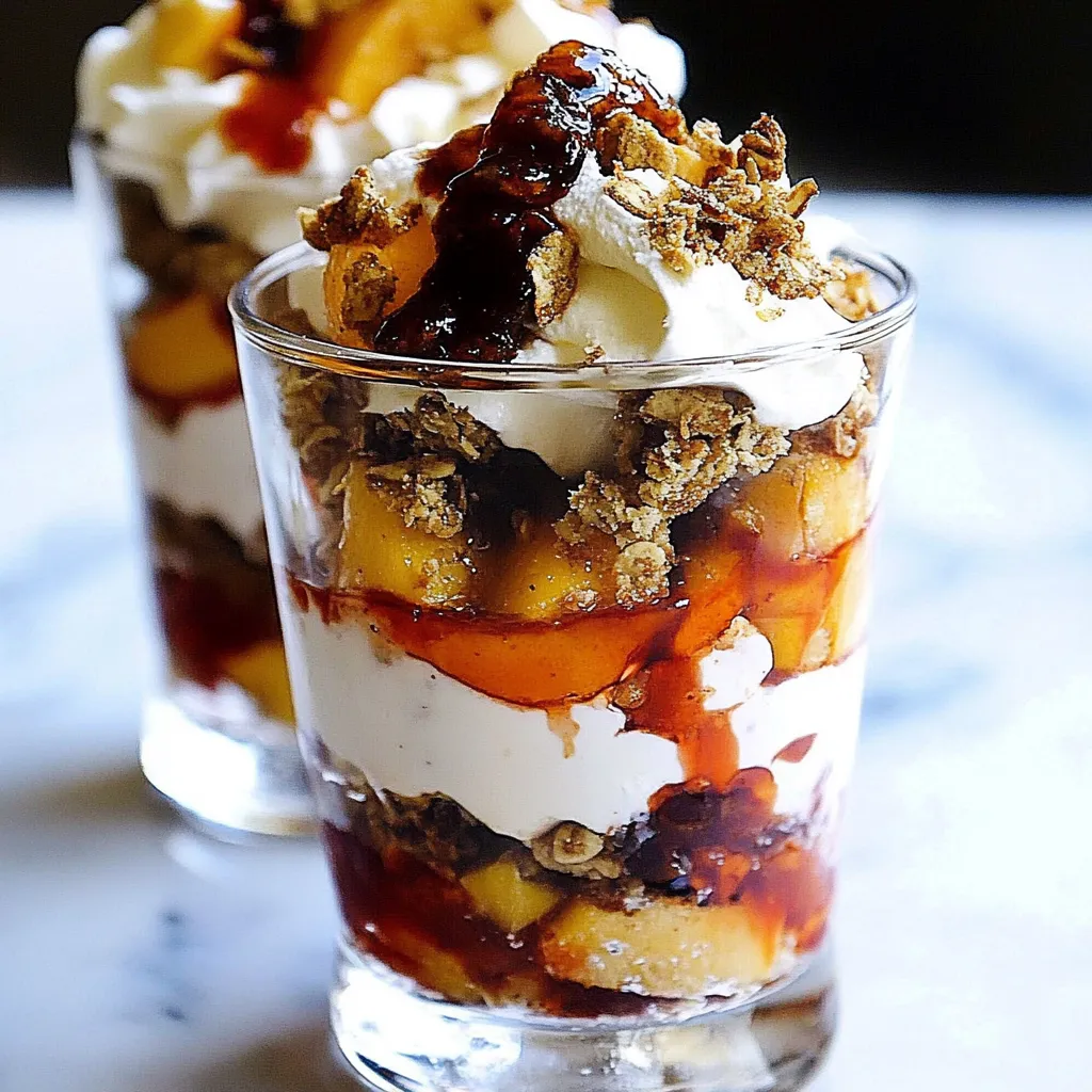 Roasted Peach Parfaits