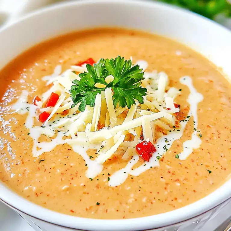 Roasted Red Pepper Gouda Soup