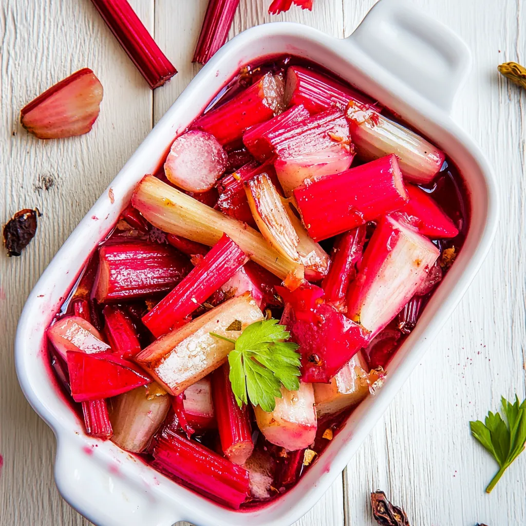 Roasted Rhubarb