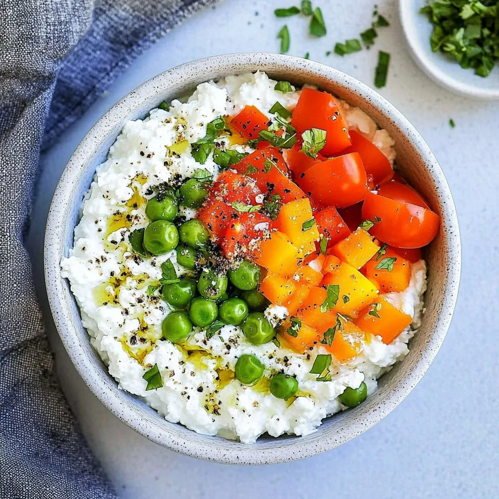 Savory Cottage Cheese Bowl