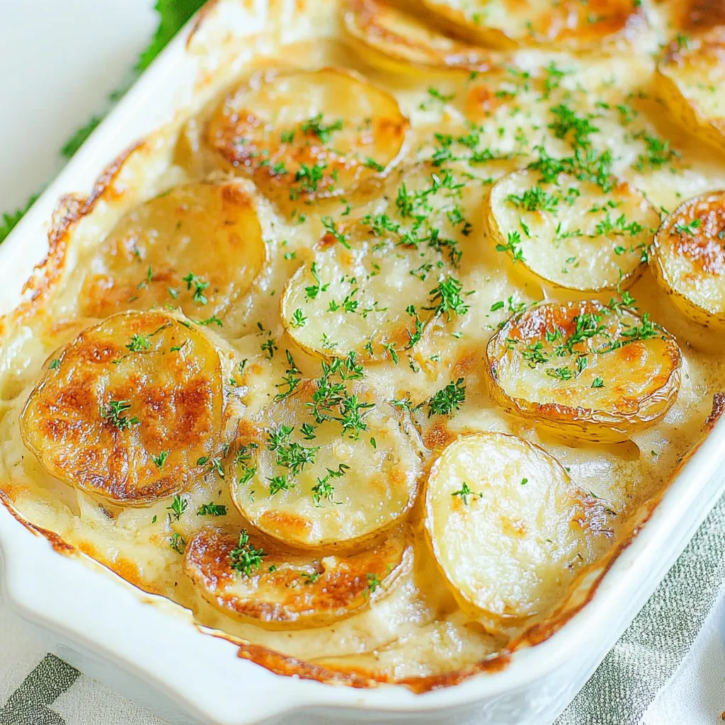 Scalloped Garlic Potatoes