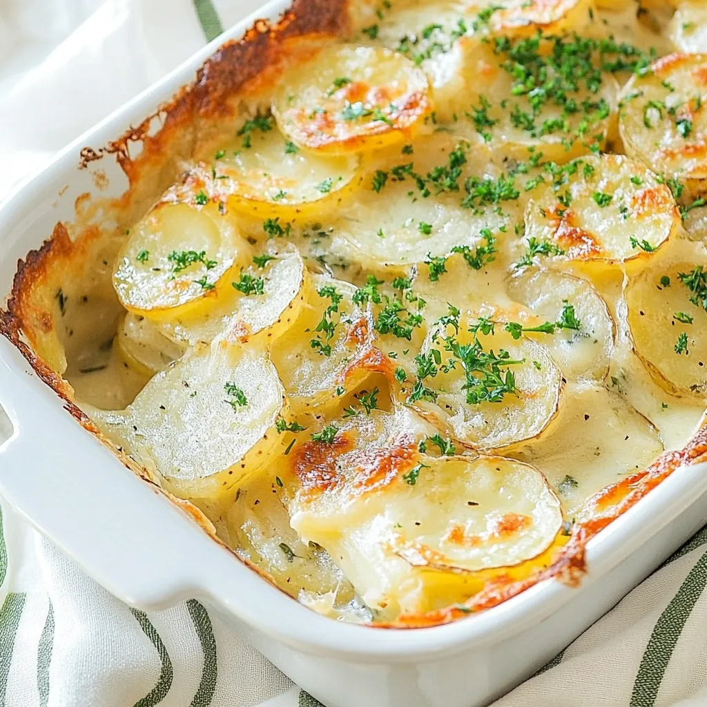 Scalloped Garlic Potatoes