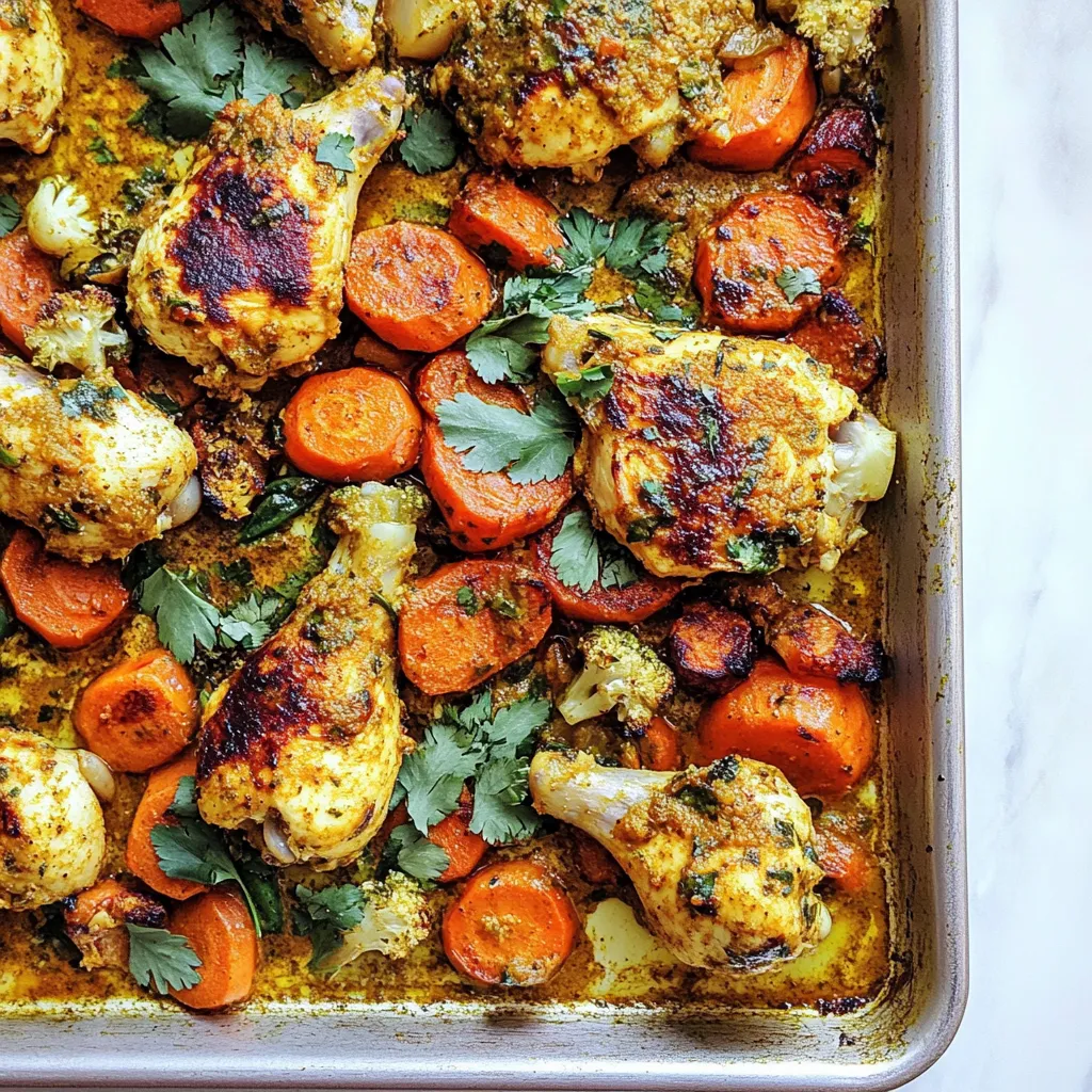 Sheet Pan Curry Chicken and Vegetables