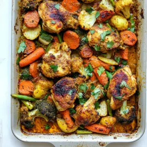 Sheet Pan Curry Chicken and Vegetables