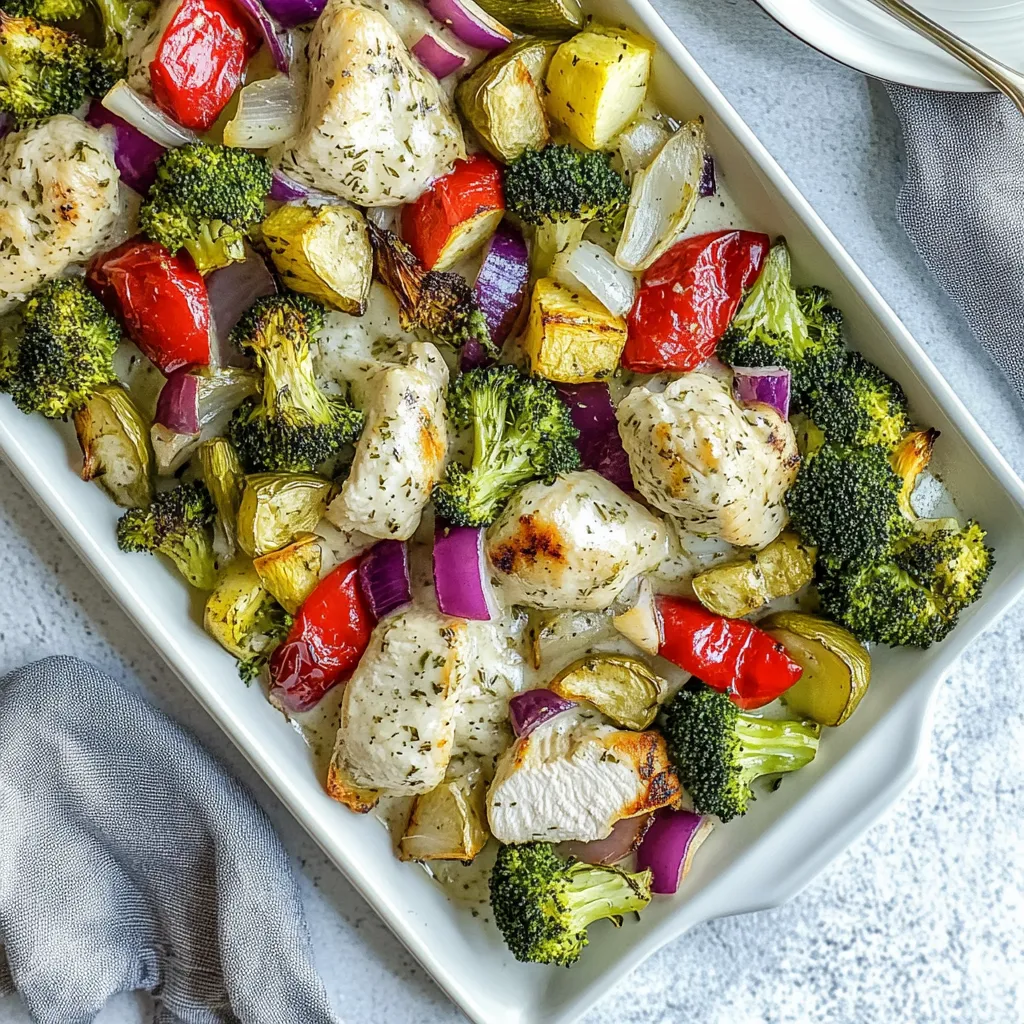 Sheet Pan Ranch Chicken and Vegetables