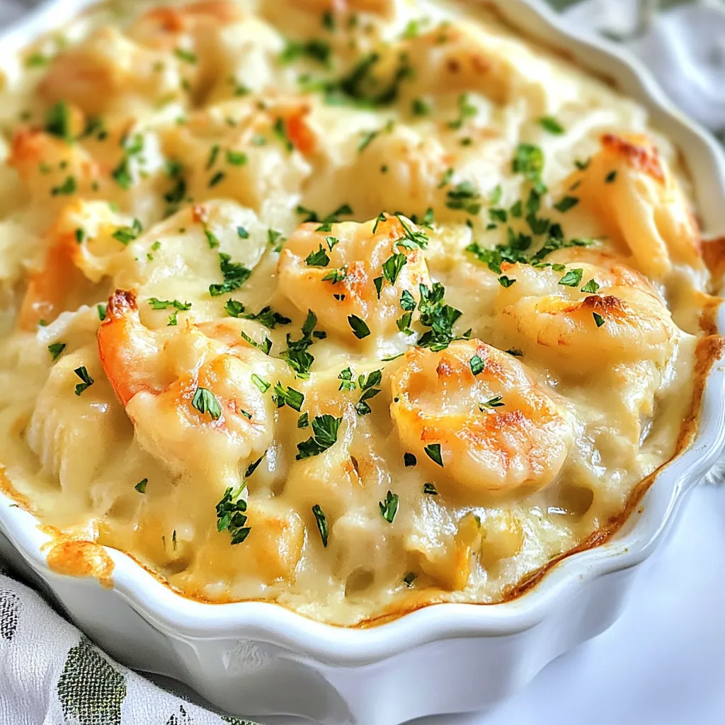 Shrimp and Crab Au Gratin